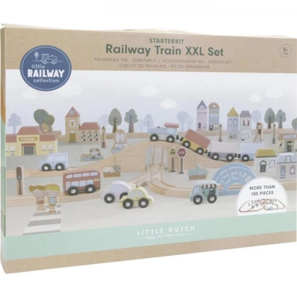 Little Dutch LD4487 Railway Treinbaan XXL 5 Little Dutch LD4487 Railway Treinbaan XXL - Afbeelding 5