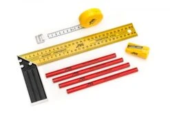 Toolkid Meetset Voor Kids Kindergereedschap -Trendy Speelgoedwinkel ToolKid 101400 meetset winkelhaak potloodslijper rolmaat kindergereedschap 1