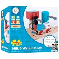 BigJigs BJT251 Melk En Water Depot -Trendy Speelgoedwinkel bigjigs bjt251 milk and water depot 2