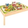 BigJigs BJT049 Treintafel Brandweer Spoortafel Houten Trein