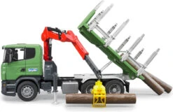 Bruder 3524 Houttransporter Vrachtauto Scania R-series Met Kraan -Trendy Speelgoedwinkel bruder houttransporter scania r series met kraan en 3 boomstammen 1 1