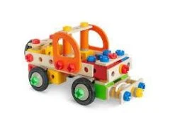 Eichhorn 4in1 Constructor 170-dlg Houten Constructie-speelgoed -Trendy Speelgoedwinkel eichhorn 4 in 1 constructor ladderwagen takelwagen 170dlg 3