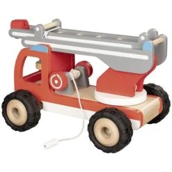 Goki 55877 Brandweerwagen Ladderwagen -Trendy Speelgoedwinkel goki 55877 houten speelgoed brandweer ladderwagen 4