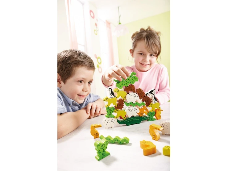 Haba Dier Op Dier Stapelspel Kinderspel 5 Haba Dier Op Dier Stapelspel Kinderspel - Afbeelding 5