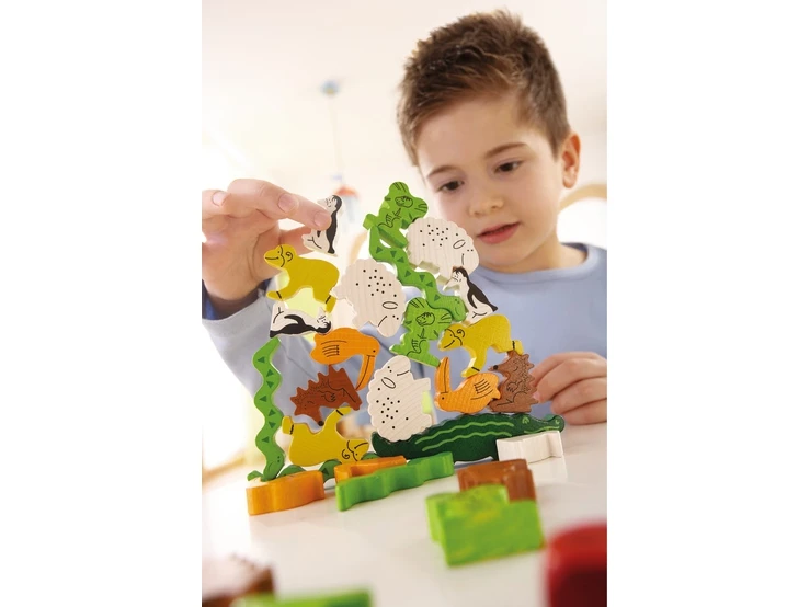 Haba Dier Op Dier Stapelspel Kinderspel 4 Haba Dier Op Dier Stapelspel Kinderspel - Afbeelding 4