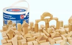 Blokken Naturel 100 Stuks -Trendy Speelgoedwinkel houten blokken heros 10131 1 1