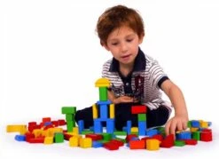 100 Houten Blokken In Kleur Ton -Trendy Speelgoedwinkel houten blokken heros 10151 3