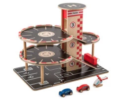 Houten Garage Park & Go -Trendy Speelgoedwinkel houten garage hape e3002 park go garage 2