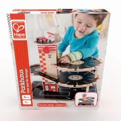 Houten Garage Park & Go -Trendy Speelgoedwinkel houten garage hape e3002 park go garage 6
