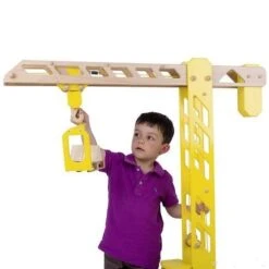 Houten Bouwkraan XXL -Trendy Speelgoedwinkel houten mega bouwkraan goki 55937 2