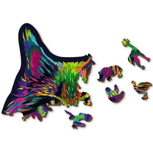 Wooden City Houten Puzzel Rainbow Wild Cat L 300 5 Wooden City Houten Puzzel Rainbow Wild Cat L 300 - Afbeelding 5