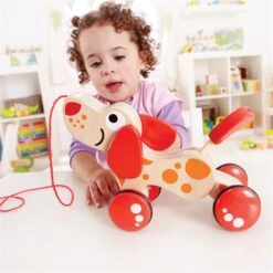 Trekfiguur – Hape – Pepe Pull Along 10 Trekfiguur – Hape – Pepe Pull Along -Trendy Speelgoedwinkel houten trekfiguur hape walk a long puppy 3