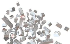 Hubelino Set Witte Bouwstenen 105-delig -Trendy Speelgoedwinkel hubelino 4200531 blokken wit 105 delig 1 1