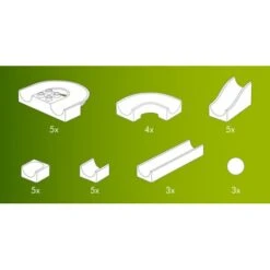 Hubelino Knikkerbaan Baanelementen Aanvulset 30-delig -Trendy Speelgoedwinkel hubelino knikkerbaan 30 delig 420046 2