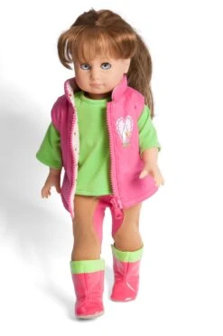 Paardrijd Outfit 3-delig Mt. 28 – 35 Cm. -Trendy Speelgoedwinkel kledingset pop pardrijden heless 1500 2500 2