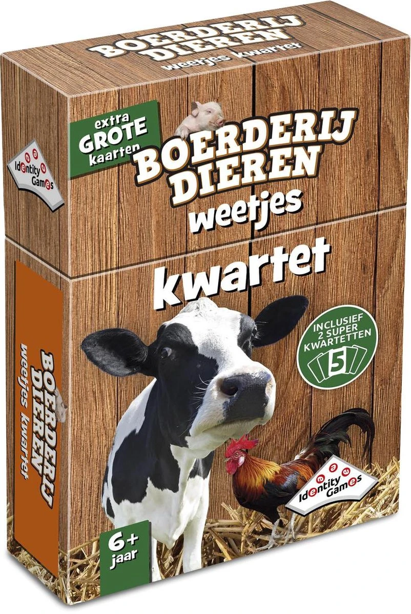 Kwartet Spel Boerderijdieren Weetjes-kwartet 1 Kwartet Spel Boerderijdieren Weetjes-kwartet