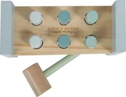 Little Dutch LD7026 Houten Hamerbank Blauw -Trendy Speelgoedwinkel little dutch 4425 hamerbank blauw 1 1