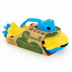 Green Toys Green-Toys Onderzeeer Geel Met Blauw Handvat -Trendy Speelgoedwinkel onderzeeer blauw handvat green toys 3