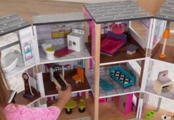 Poppenhuis Modern Deluxe Herenhuis -Trendy Speelgoedwinkel poppenhuis kidkraft 65883 modern deluxe herenhuis 2