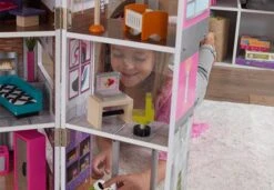 Poppenhuis Modern Deluxe Herenhuis -Trendy Speelgoedwinkel poppenhuis kidkraft 65883 modern deluxe herenhuis 4