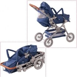 Poppenwagen Gotz Denim -Trendy Speelgoedwinkel poppenwagen gotz denim 2