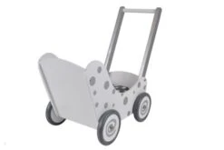 Poppenwagen Simply For Kids Stippen Wit -Trendy Speelgoedwinkel poppenwagen simply for kids stippen wit 2