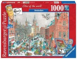 Ravensburger Puzzel Fleroux Amsterdam-in-de-winter 1000-stukjes -Trendy Speelgoedwinkel ravensburger puzzel amsterdam in de winter fleroux legpuzzel 2
