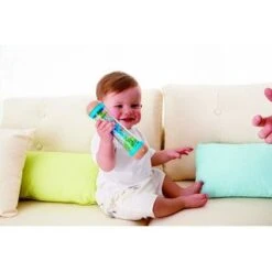 Regenmaker Blauw Hape Beaded Raindrops -Trendy Speelgoedwinkel regenmaker blauw hape beaded raindrops 2