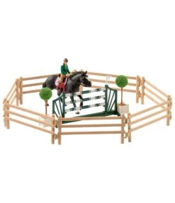 Schleich 42389 Manege Met Ruiter En Paarden Horse Club -Trendy Speelgoedwinkel schleich 42389 manege met ruiters en paarden 1 1