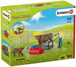 Schleich 42529 Vrolijke Koeienwasstraat Farmworld -Trendy Speelgoedwinkel schleich 42529 koeienwasstraat 3