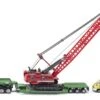 Siku 1834 Transport Zwaar Materieel Dieplader Met Hijskraan 