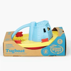 Green Toys Green-Toys Sleepboot Geel Met Blauw Handvat 6 Green Toys Green-Toys Sleepboot Geel Met Blauw Handvat -Trendy Speelgoedwinkel sleepboot blauwe handvat green toys 1