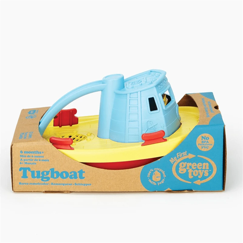 Green Toys Green-Toys Sleepboot Geel Met Blauw Handvat 3 Green Toys Green-Toys Sleepboot Geel Met Blauw Handvat - Afbeelding 3
