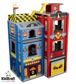 Houten Speelgoedset Voor Grote Kleine Helden -Trendy Speelgoedwinkel speelset voor grote kleine helden kidkraft 63239 2