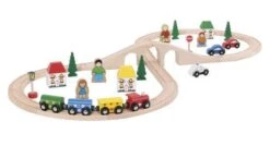 BigJigs BJT012 Treinset Grote Acht Houten Trein