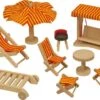 Tuinmeubelset – Inrichting Poppenhuis