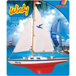 Gunther GU1804 Zeilboot Windy Wooden Deck -Trendy Speelgoedwinkel zeilboot windy houten dek woorden deck gunther 1
